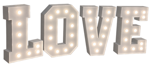 XXL Leuchtbuchstaben LOVE