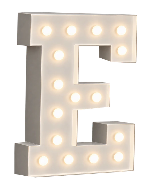 XXL Leuchtbuchstabe E