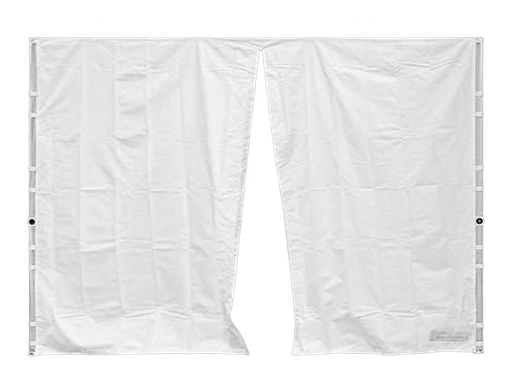 Seitenwand 3 m mit Eingang weiß (Standard)