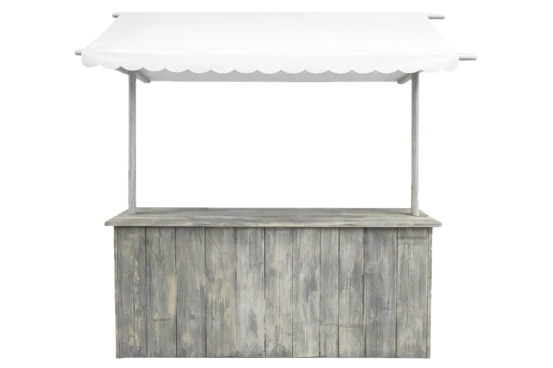 Buffet-Marktstand Weiß