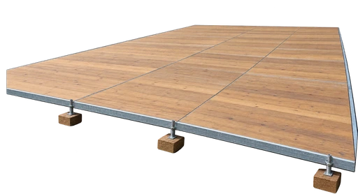 20 x 10 m Holzboden (SET)  Unterbau