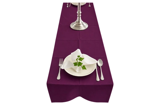 2er Tischläufer aubergine