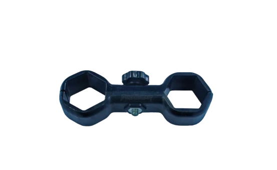 Zeltverbindungsklemme Hexagon schwarz