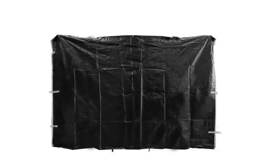 Seitenwand 3 x 2.1 m ohne Fenster schwarz für Cateringzelt (schwer)