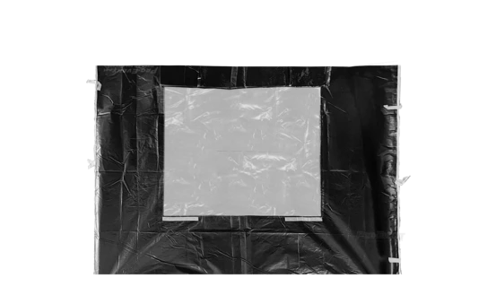 Seitenwand 3 x 2.1 m mit Fenster schwarz für Cateringzelt (schwer)