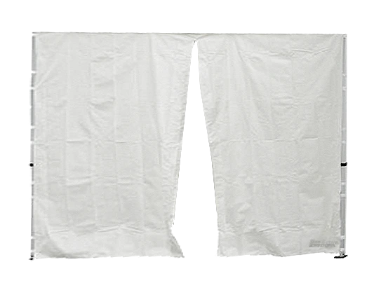 Seitenwand 3 m mit Eingang weiß (Standard)