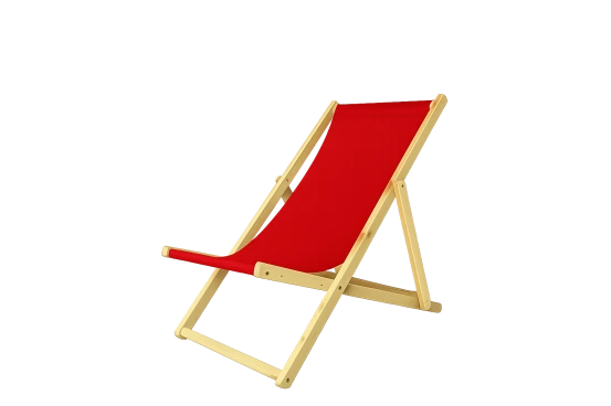 Strandstuhl Rot