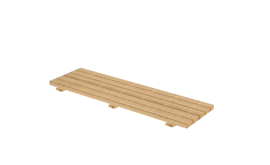 Holzboden 0,5 x 1 m ( Standard )
