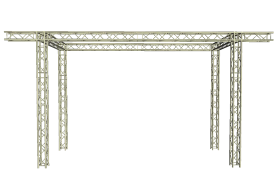 LED Wand Support mit Eventgewicht 6,60x 5,00 m