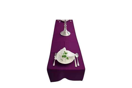 2er Tischläufer aubergine