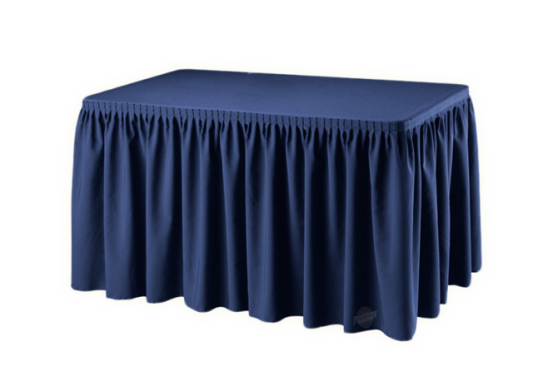 Buffetttisch Skirting blau