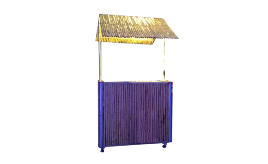 Bambus-Theke Klein mit Dach