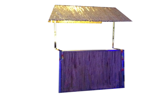 Bambus-Theke Groß mit Dach