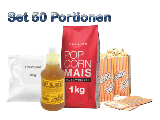 Popcornzubehör Paket 50