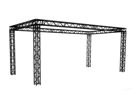 4 Punkt 30er Globaltruss Messestand 6 x11m