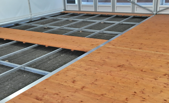 Holzboden Festzelt 10 x 10 m