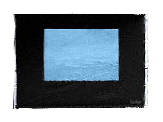 Seitenwand 3 m mit Fenster schwarz (Standart) 