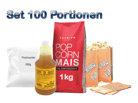 Popcornzubehör Paket 100