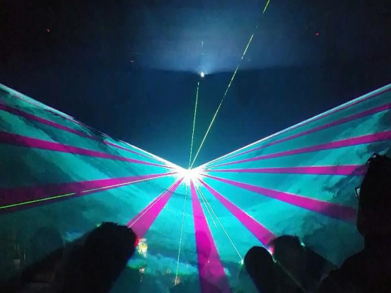 Lasershow Set XS, mit Operator