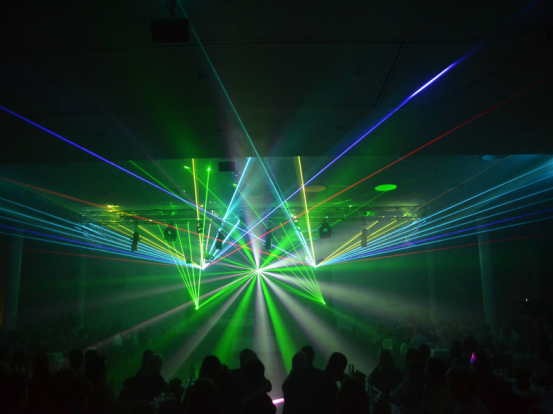 Lasershow Set XXL, mit Operator