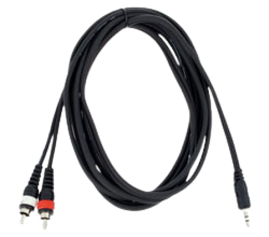 Cinch auf 3,5mm Klinke Kabel 1,5 m