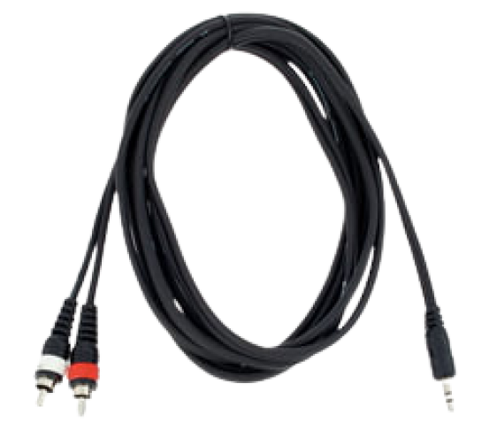 Cinch auf 3,5mm Klinke Kabel 1,5 m