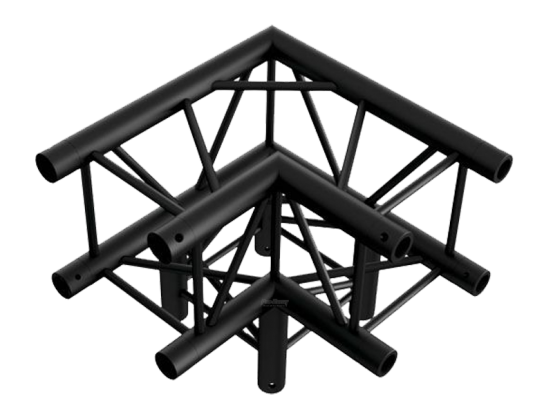 Prolytetruss 3 Wege Ecke schwarz