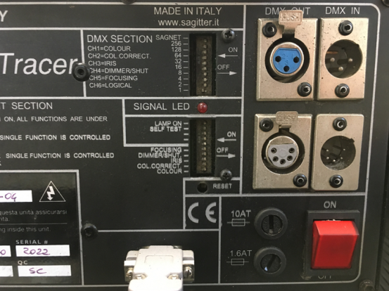 DMX Followspot Sagitter 1200 