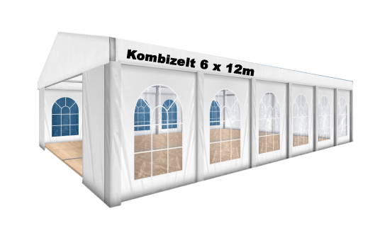 Kombizelt 6 x 12 m