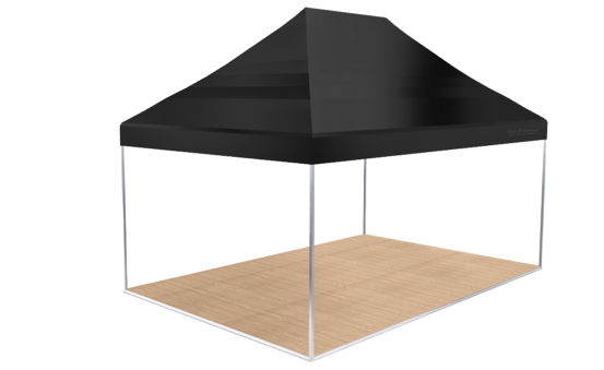 Mastertent 4 x 6 m schwarz