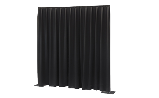 Pipe and Drape 3m Set schwarz 