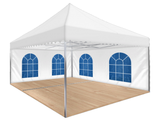 Seitenwand 5 m ohne Fenster weiß (Mastertent)