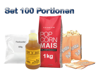 Popcornzubehör Paket 100