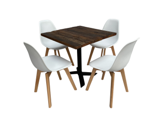 Industrial Bistrotischset 4P. Bankett