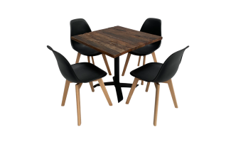 Industrial Bistrotischset 4P. Bankett