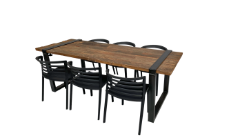 Industrial Dinnertableset 6P. 1,8 m Riviéra