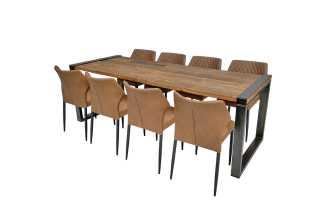 Industrial Dinnertableset 8P. 2,2 m Bankett
