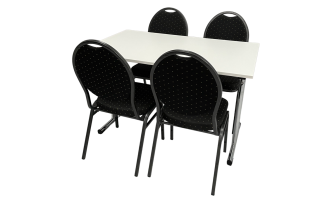 4P. Tischset Keeve schwarz