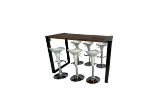 Industrial Hightableset 6P.  1,8 m Z-weiß
