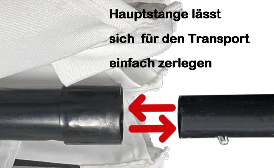 Sonnenschirm 3 m wei&szlig;