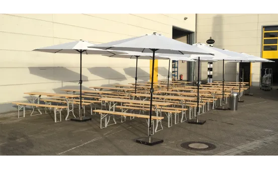 Sonnenschirm 3 m wei&szlig;