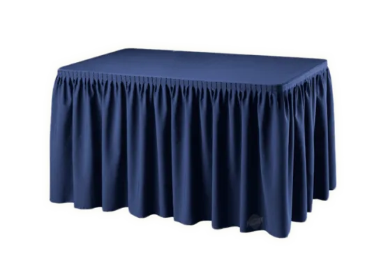 Buffetttisch Skirting blau