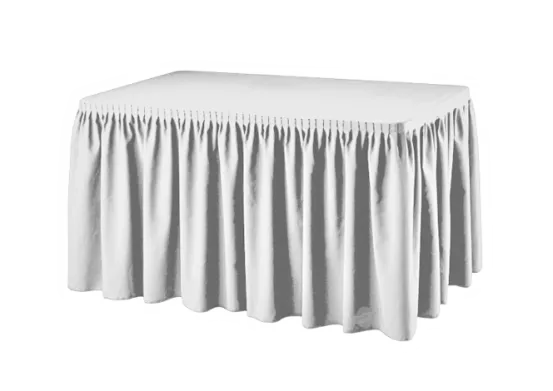 Buffetttisch Skirting wei&szlig;