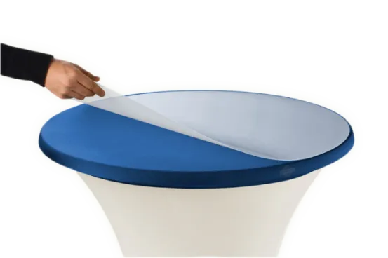 Plexiglasauflage Stehtisch