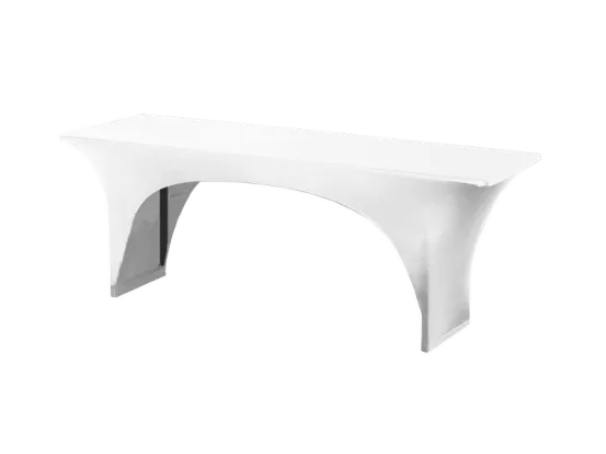 Stretchhusse 70er Tisch wei&szlig;