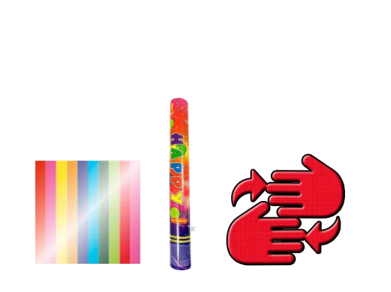 Konfetti Shooter Party 40 cm