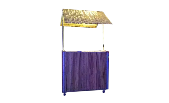 Bambus-Theke Klein mit Dach