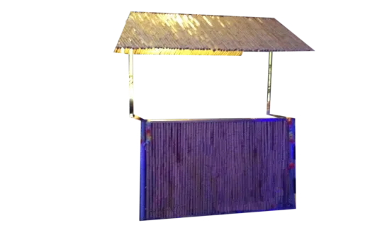 Bambus-Theke Gro&szlig; mit Dach