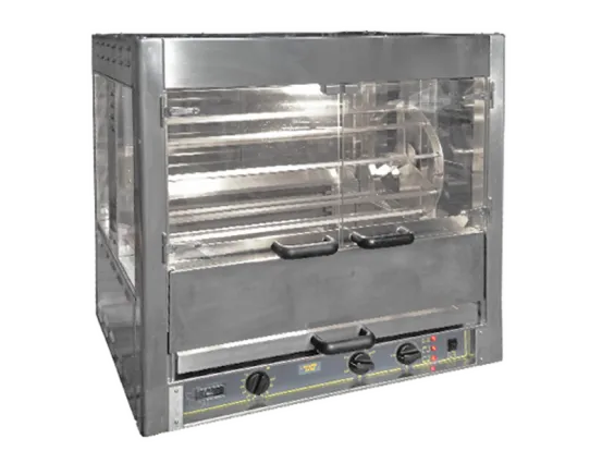 H&auml;hnchengrill mit Edelstahluntergestell