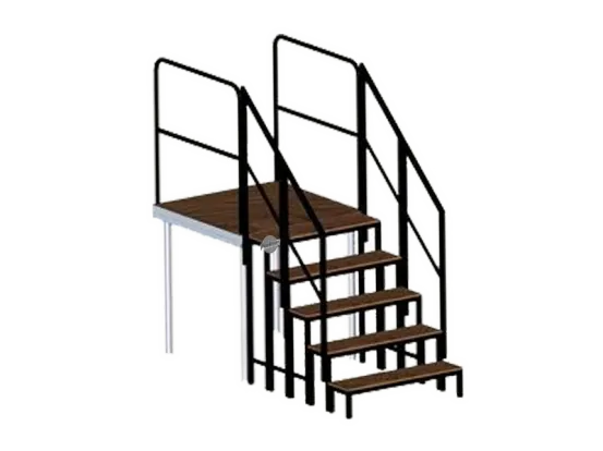 B&uuml;hnentreppe 80 cm - 1 m